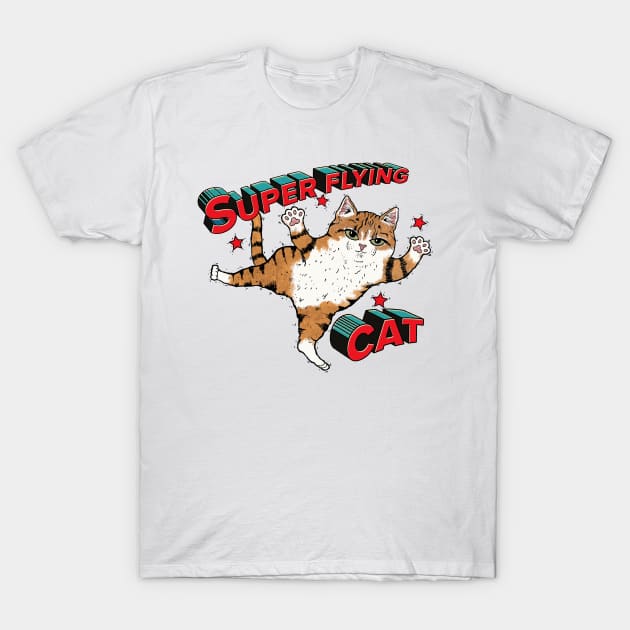 Super Flying Cat T-Shirt by RGB Ginger